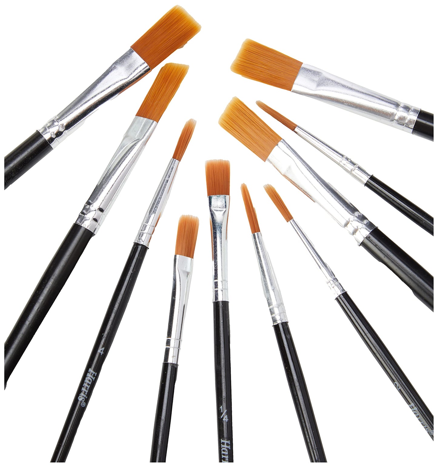SGOOD 10PACK Flat Artist Brushes