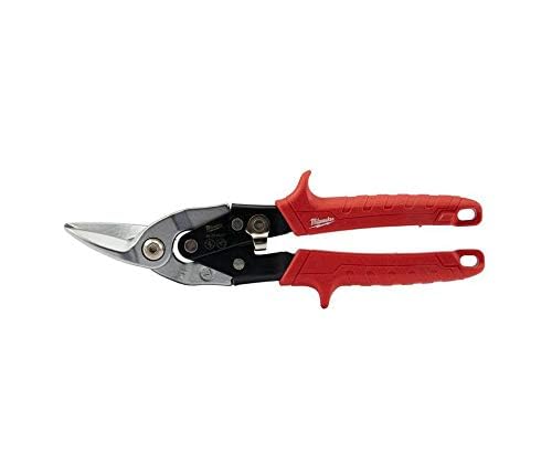 Milwaukee 48-22-4530 48224530 Metal Aviation Snips Straight Cut, Red