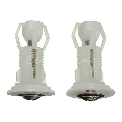Generic 2x Toilet Seat Expanding Nylon Well Nuts Top Fixing Wellnuts Easy Installation <1&2632*1>