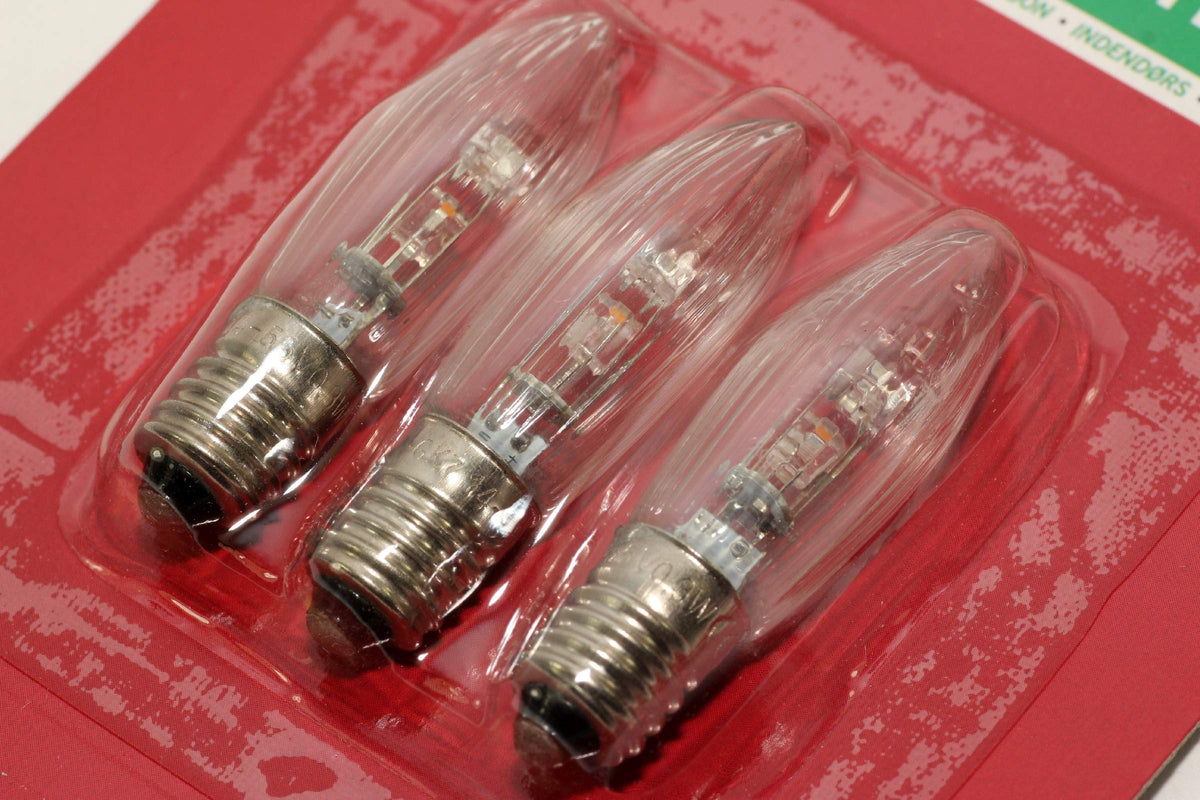 TheOneStopSatShop 9 Pack of Konstsmide LED 14-55V, 0.3W, E10, MES Spare Welcome Candle Bridge Bulb