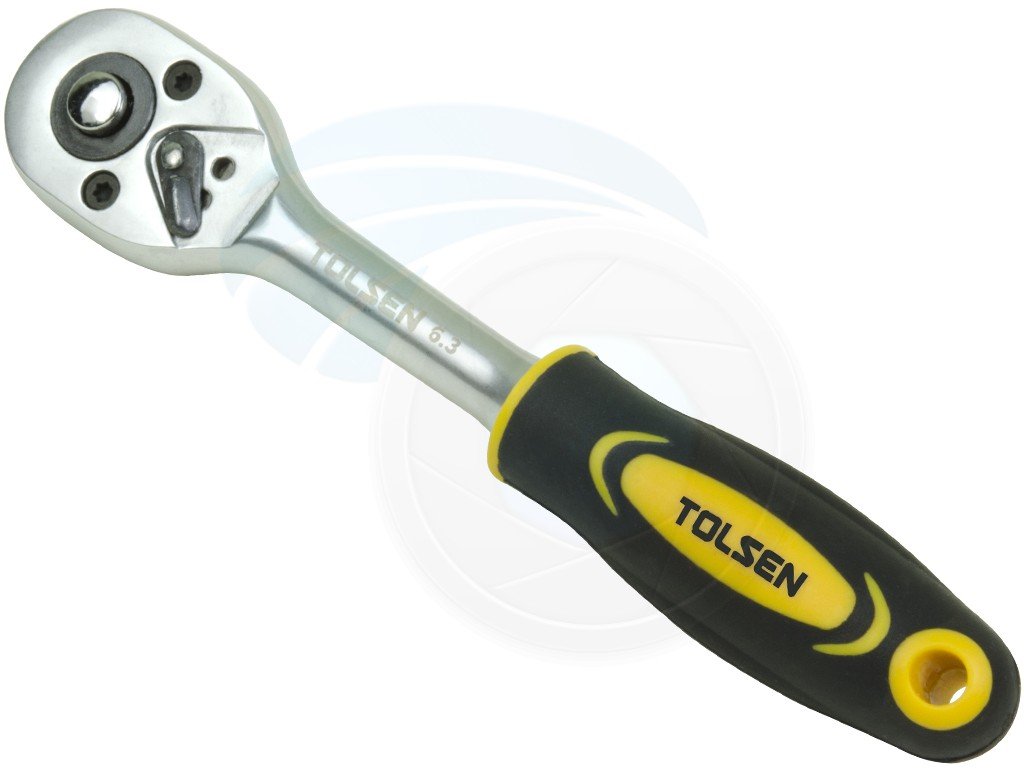 Tolsen Quick Release Reversible Socket Ratchet Wrench 1/4 Square Drive