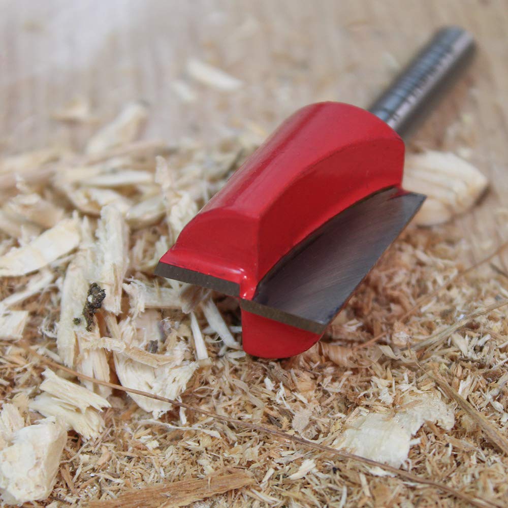 Faithfull FAIRB26 Oberfräsen-Bit, TC, zweischneidig, 1/4 Zoll, 12 mm, Rot/Silber