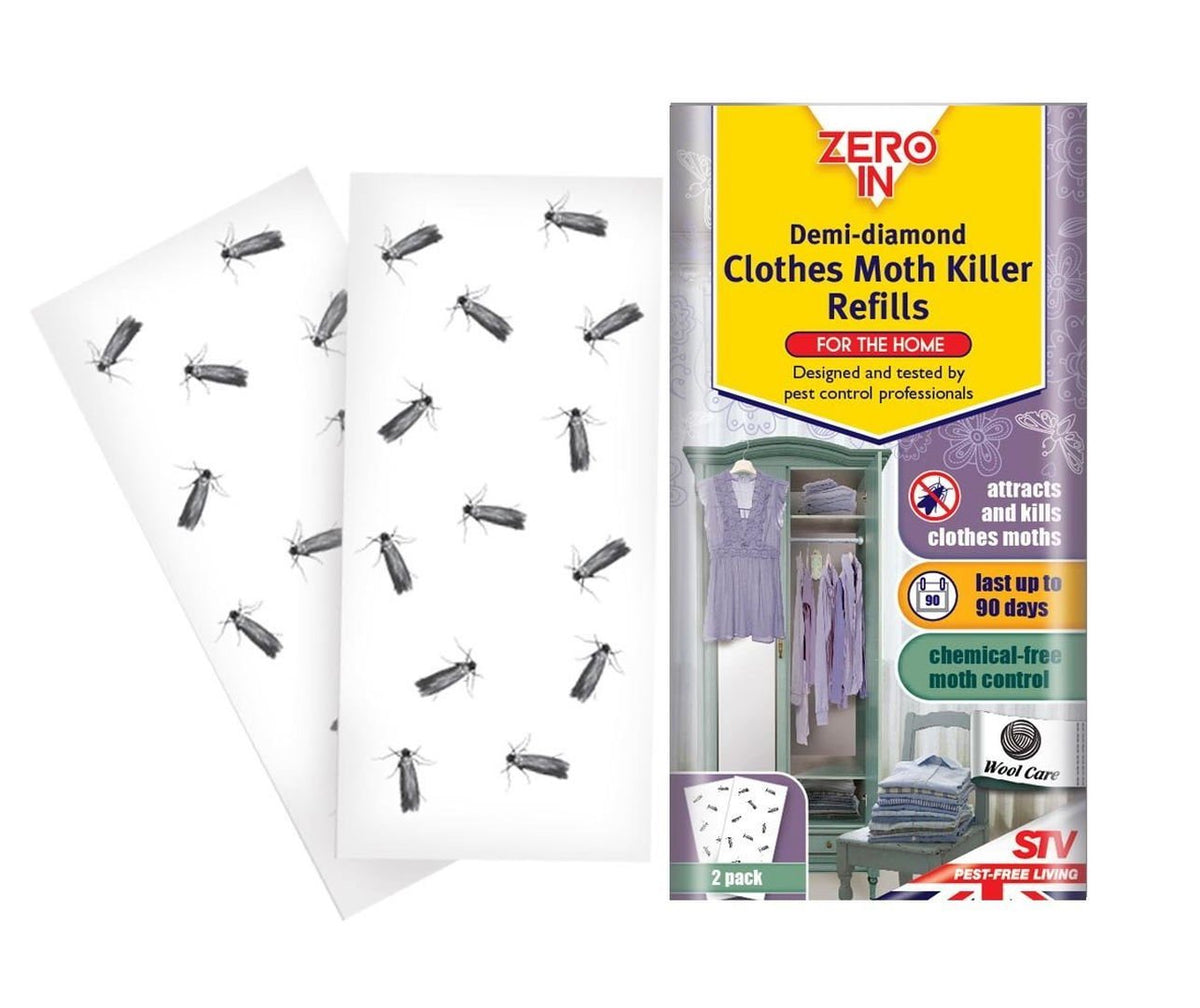 Zero In Demi Diamond Clothes Moth Killer Refills Pack 2 (Pack of 6)