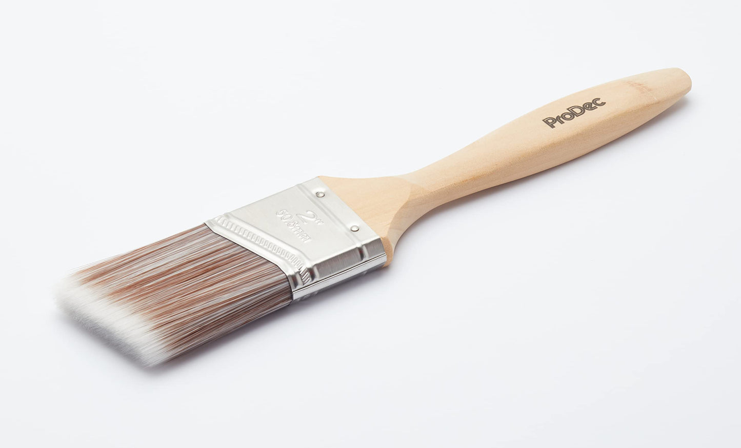 ProDec 2 inch Premier Trade Professional Synthetic Short Handle Cutting In Paint Brush for Sharp Edge Lines Painting with Emulsion