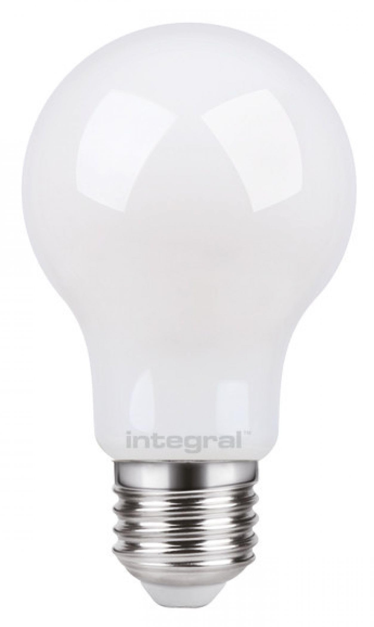 Integral ILGLSE27DC095 7w LED Pearl GLS Light Bulb, Full Glass, dimmable, 2700K, E27, 806lm =60w