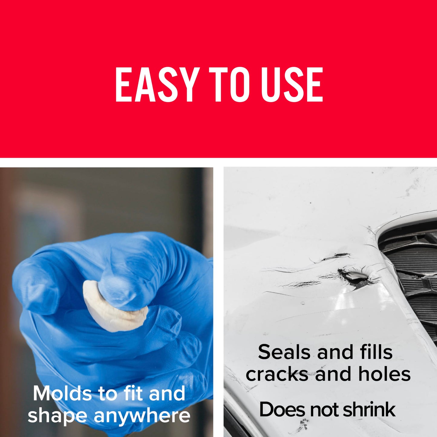 JB WELD 8237UK JB8237 Plastic Weld Fast-Setting Off White Multi Purpose Reinforced Epoxy Putty, 57 G