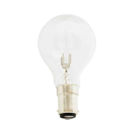 Status 18 W Small Bayonet Cap Halogen Round Bulb - Transparent