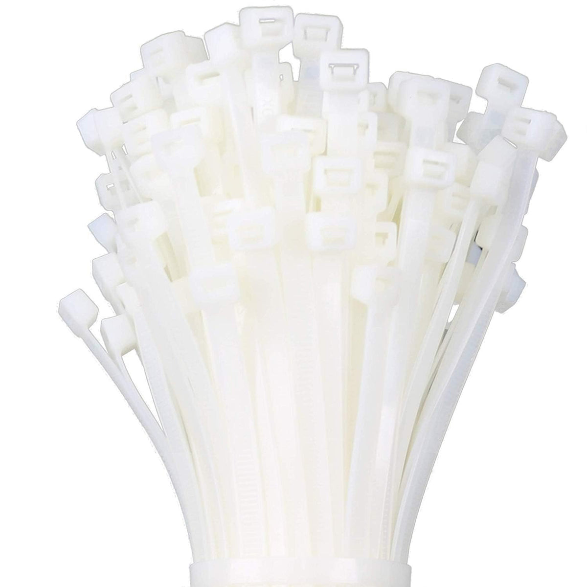 Faithfull CT300W Cable Ties White 300 x 3.6mm (100 Pieces)