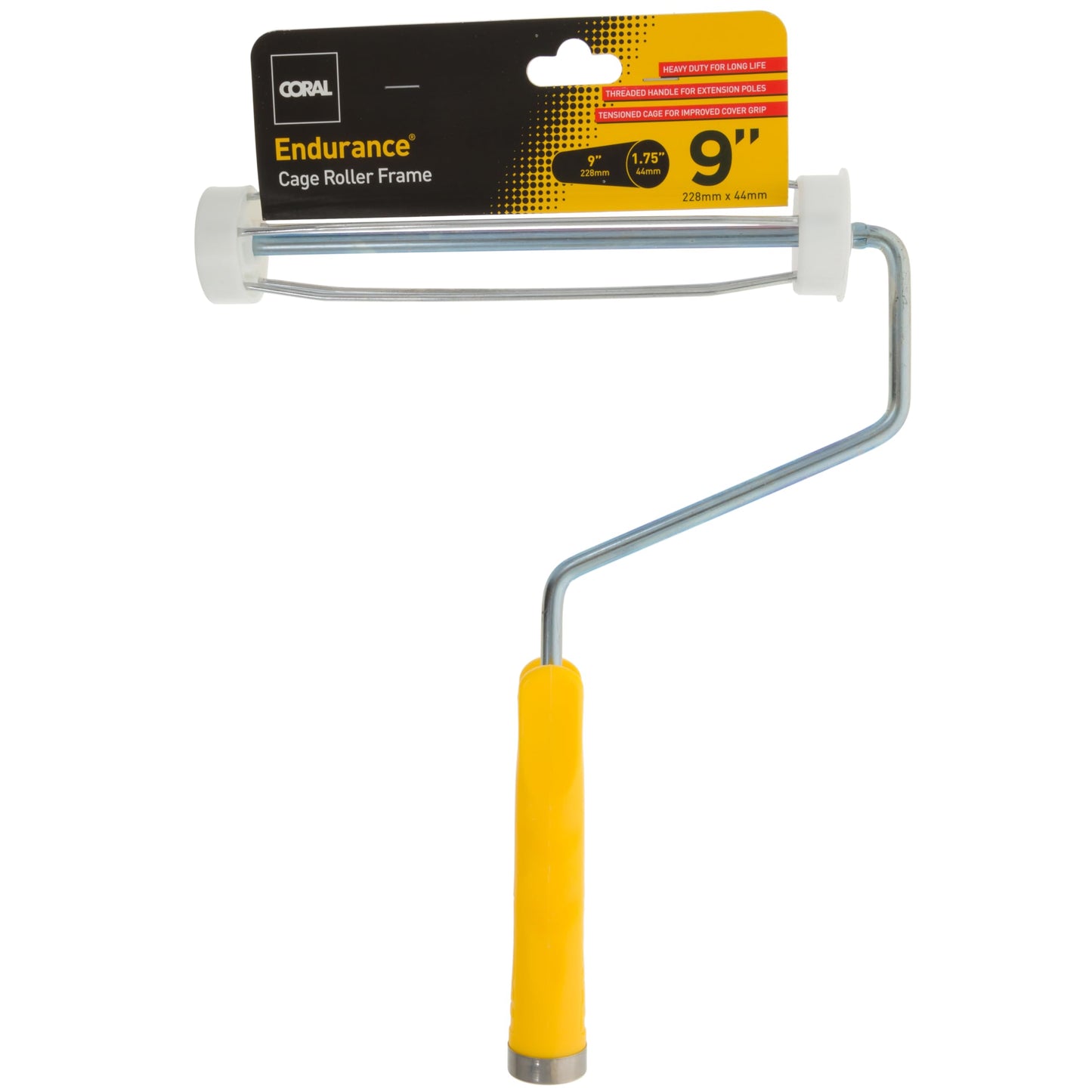 Coral 42701 Endurance Paint Roller Frame with a Fixed Double Arm Design for Extension Poles 12 inch