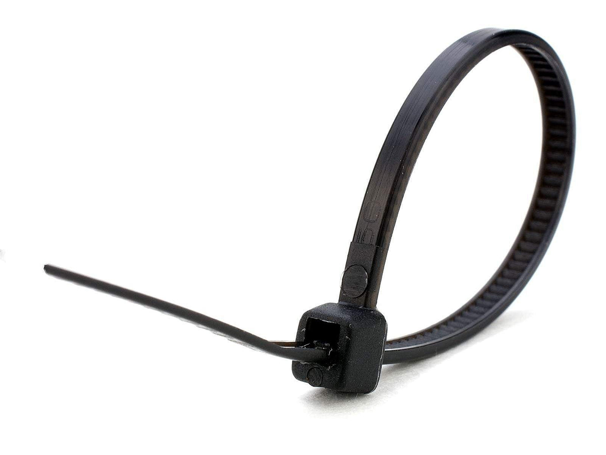 Faithfull CT300B Kabelbinder, 300 x 4,8 mm, Schwarz, 100 Stück