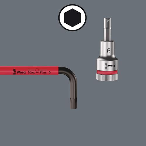 WERA 05022210001 950/9 Hex-Plus Multicolour HF 1 Multicolour Winkelschlüsselsatz, metrisch, BlackLaser, mit Haltefunktion, 9-teilig