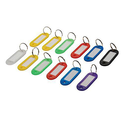 Silverline 844160 Assorted Coloured Key ID Tags 12pk 12pk