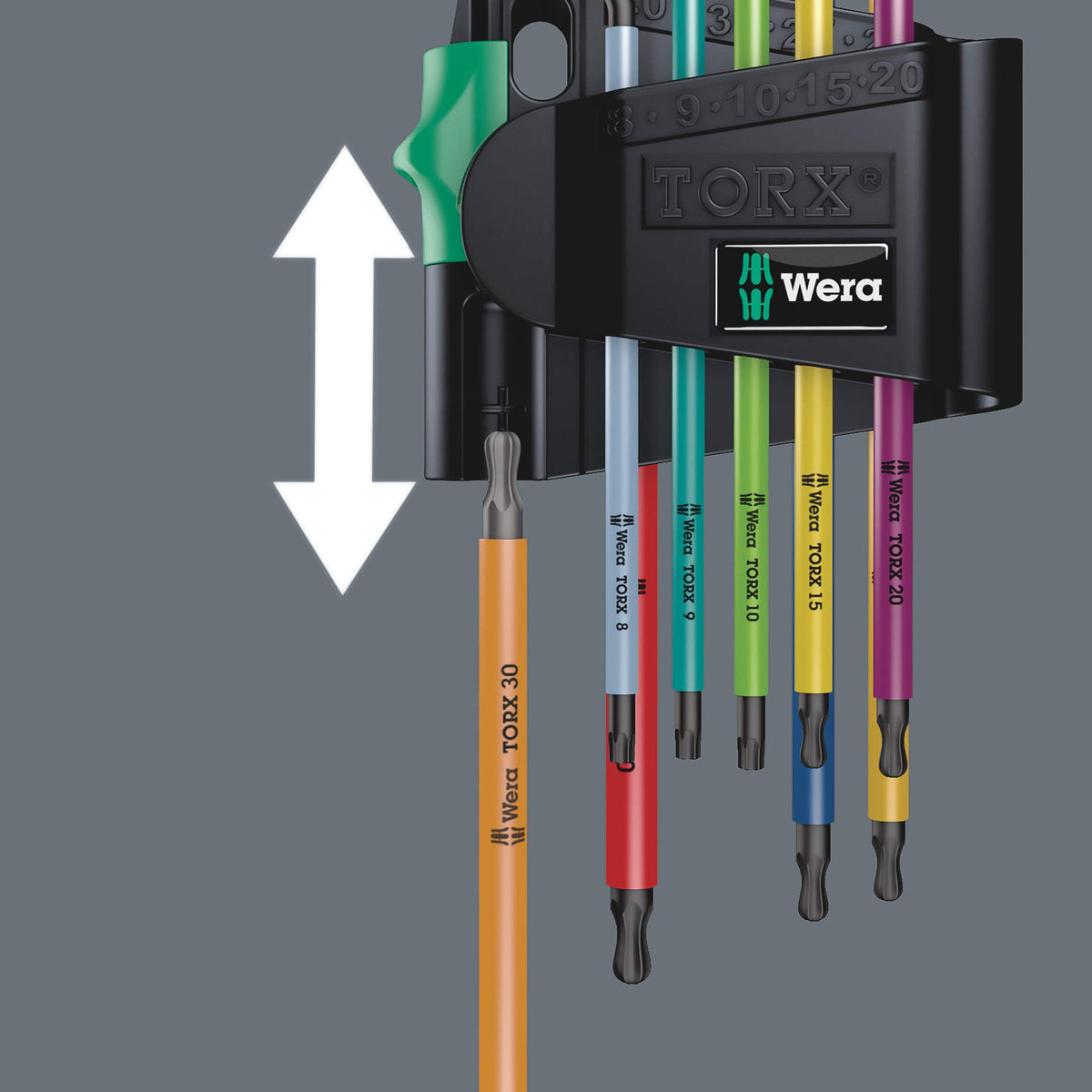 Wera 05073593001 950 SPKL/9 SM N Multicolour Allen Key Set