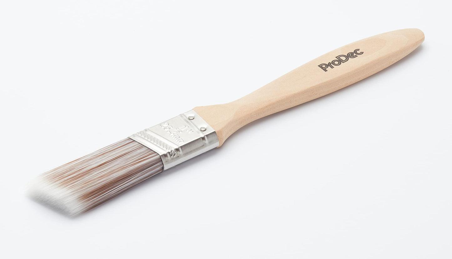 ProDec 2 inch Premier Trade Professional Synthetic Short Handle Cutting In Paint Brush for Sharp Edge Lines Painting with Emulsion