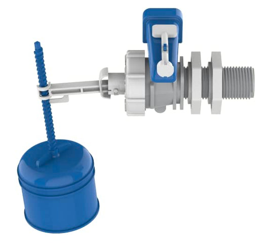 Professional Dudley Hydroflo Equilibrium Float Valve with Plastic tail Side Entry Inlet Valve 1/2" BSP 313079