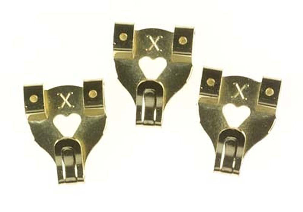 X Picture Hooks No.3 Brass Plated 20 Pack Blister - 12888