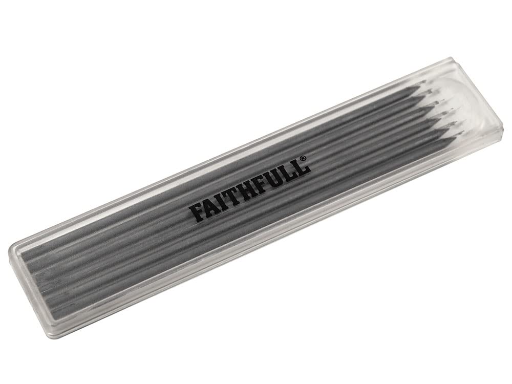 Faithfull FAICPLRRFILB Pencil Marking Set Refill Pack - Black x 6
