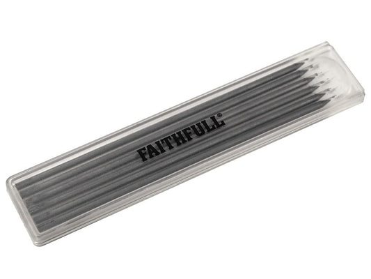 Faithfull FAICPLRRFILB Pencil Marking Set Refill Pack - Black x 6