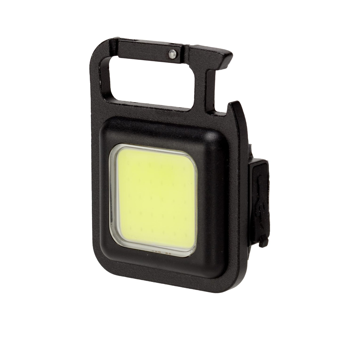Amtech - Mini Multifunctional Keychain Light for Camping, Hiking, and More, Bright COB Technology with 3 Lighting Modes, Rechargeable, Lightweight and Portable with Clip