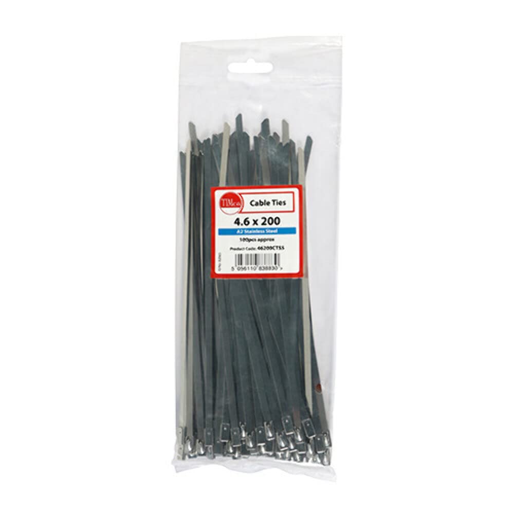 TIMCO Cable Ties A2 Stainless Steel - 4.6 x 200