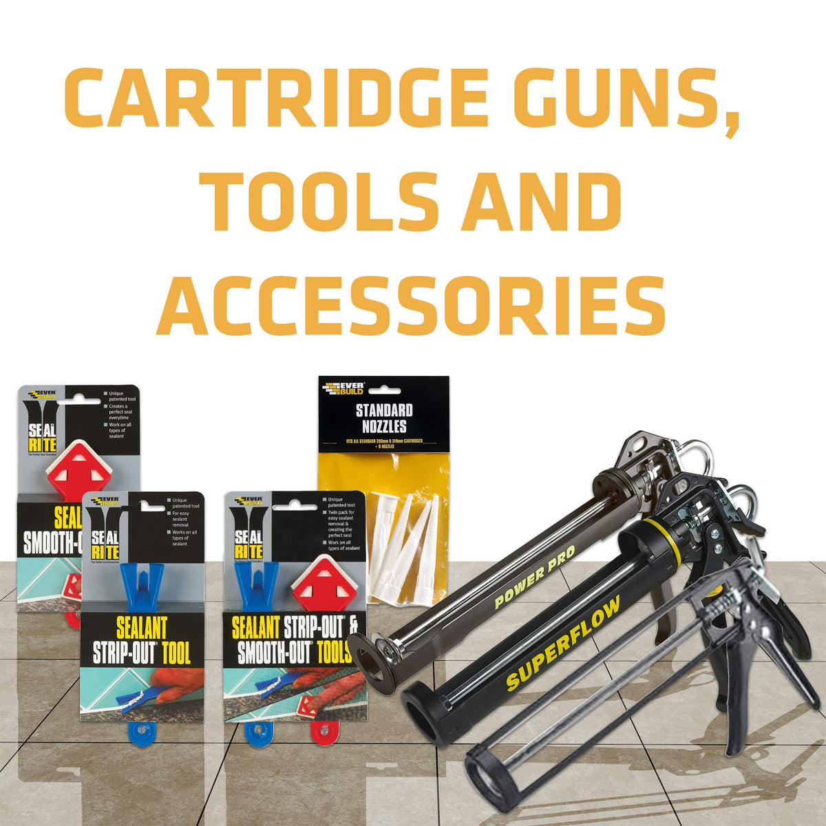 Everbuild Professional Caulk, Sealant, Adhesive Application Gun