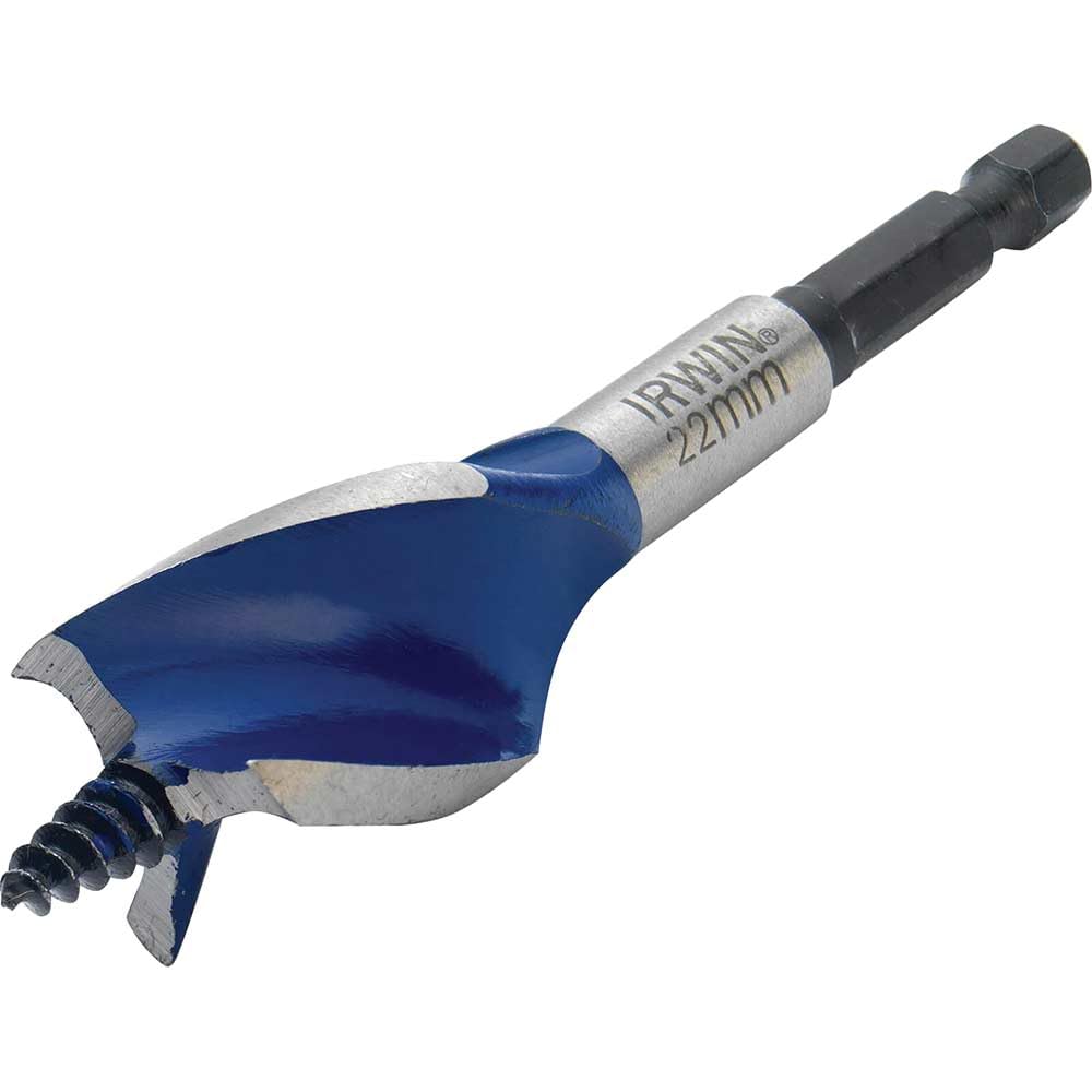 Irwin 1921930 14 mm x 4-Inch 6X Blue Groove Stubby Wood Bit - Parent