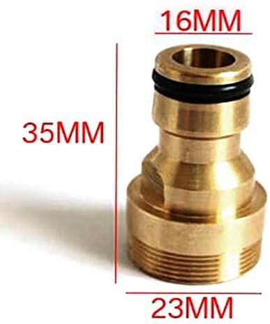Handyfix Solid Brass Threaded Hose Water Pipe Connector Tap Faucet Adapter for Garden