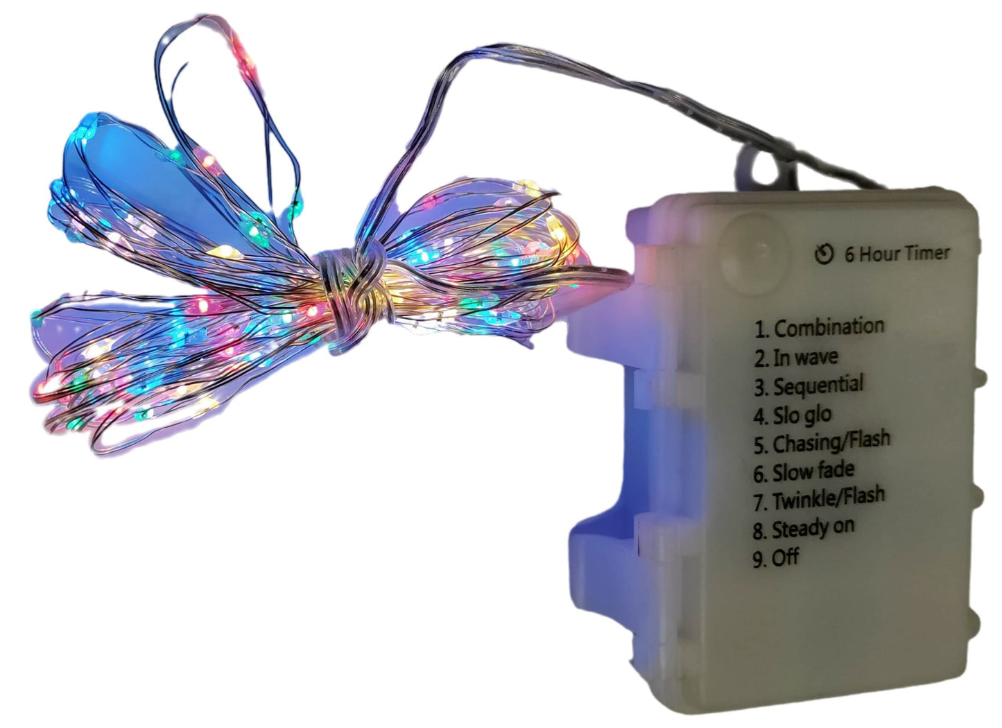 Premier 100 Micro Bright Multi Action Pin Wire Rainbow LED Lights