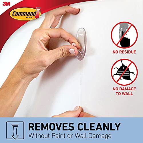 Command Clear Medium Hooks with Clear Strips