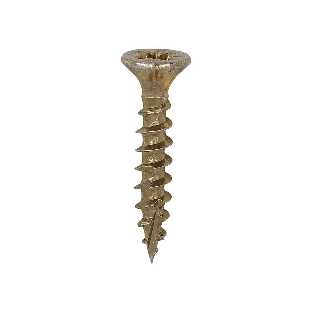 TIMCO C2 Strong-Fix Multi-Purpose Premium Countersunk Gold Woodscrews - 3.5 x 20 - Box of 200