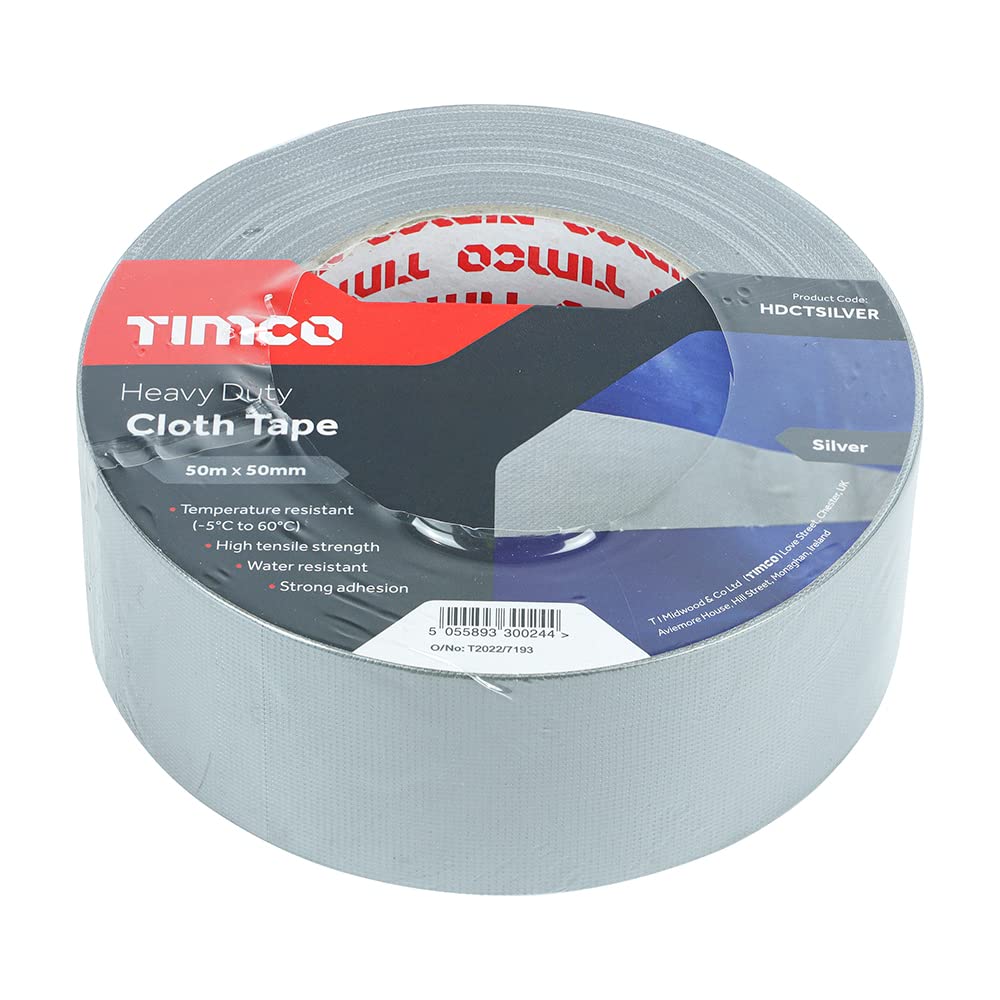 TimCo HDCTBLACK Heavy Duty Cloth Tape
