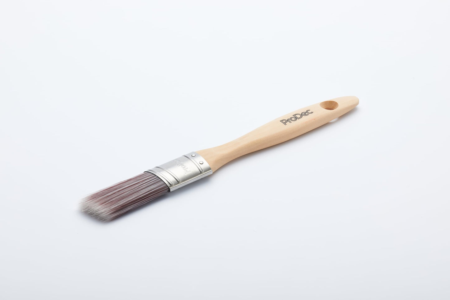 ProDec 1 inch Premier Angle Oval Trade Professional Synthetic Paint Brush for a Smooth Finish Painting with Emulsion, Gloss and Satin Paints on Walls, Ceilings, Wood and Metal, 1" 25mm