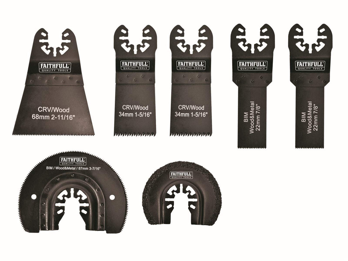 Faithfull FAIMFKIT7 Multi-Function Blade (Set of 7)