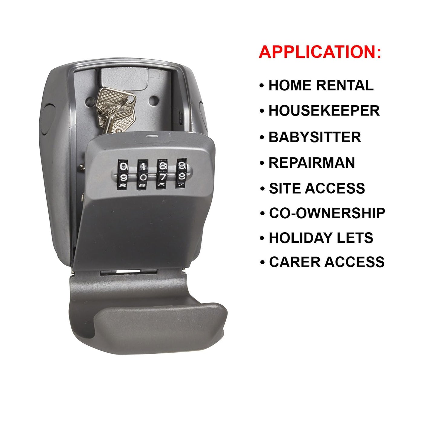 MASTER LOCK Reinforced Security Key Safe, Certified, Weatherproof, Wall Mounted