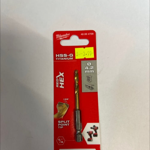 Milwaukee impact Metal drill bit 4.2mm