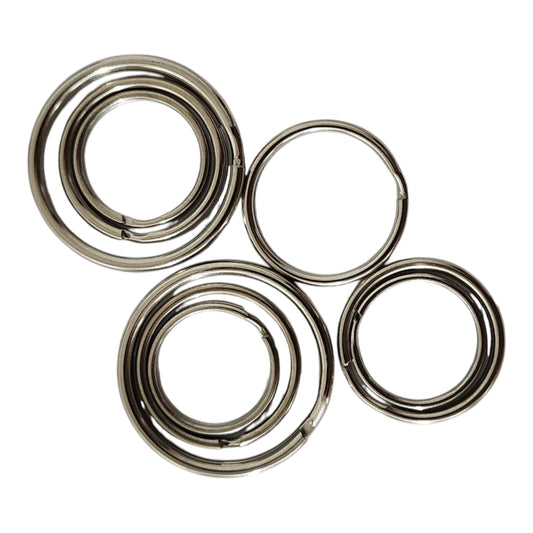 Assorted Keyrings Split Ring NP, Starpack Hardware 72729
