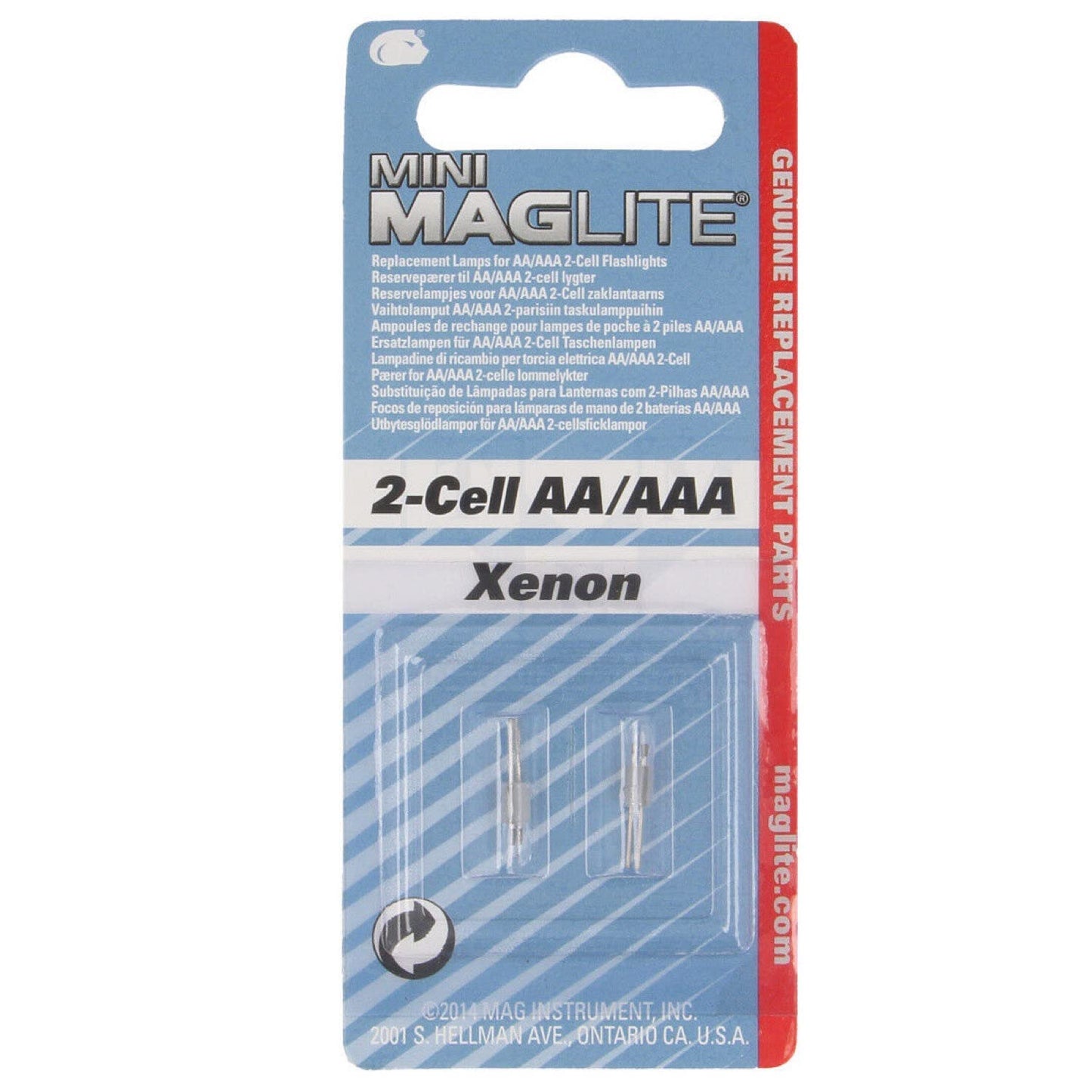 Mini-Maglite LM2A001 2-Cell AA Replacement Bulbs