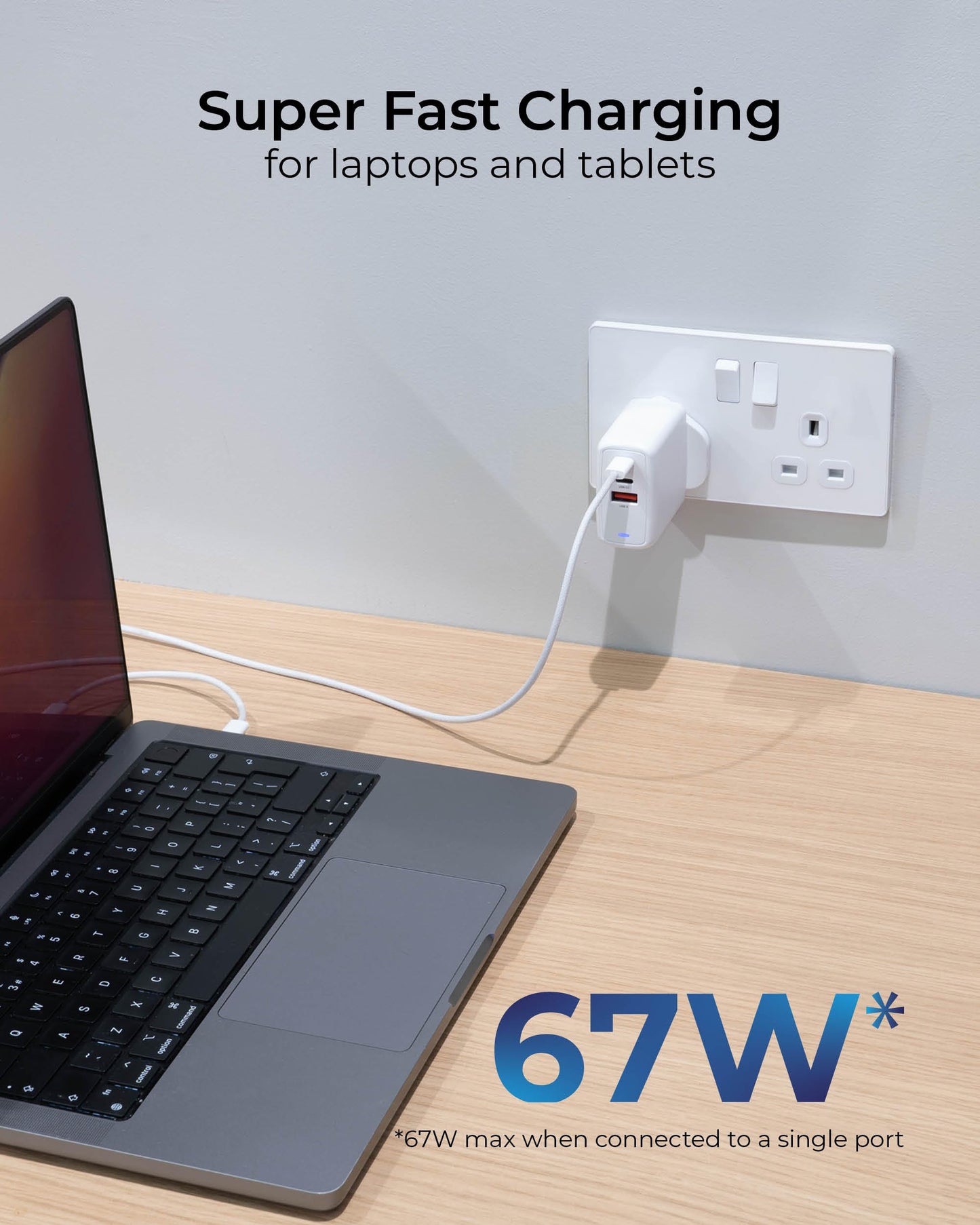 Masterplug Super-Fast USB Charging Plug