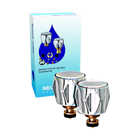 Chrome Plated Tap Conversion Kit, Silver, 0.5-Inch