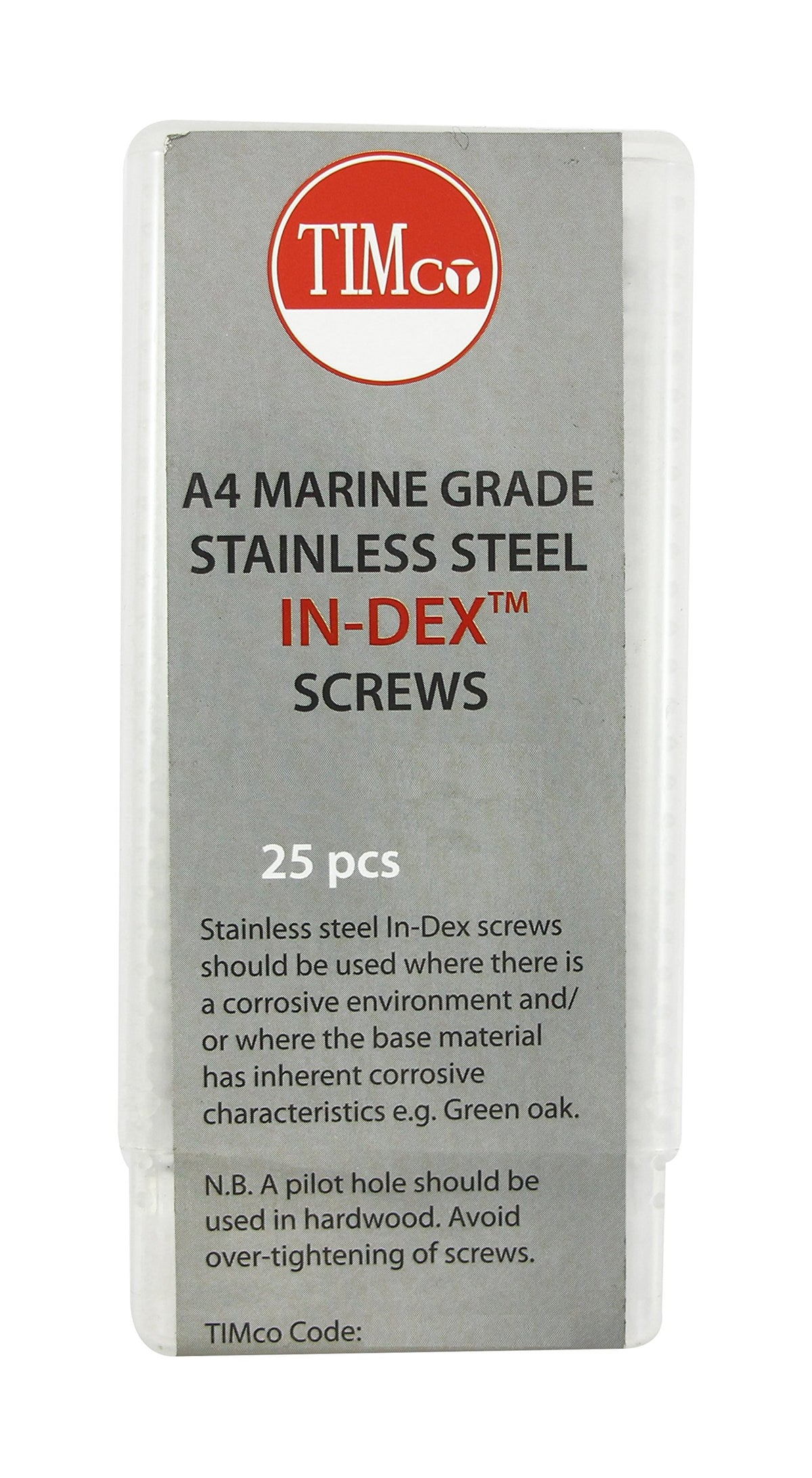 TIMco Index Hexagon Timber Screw - Silver (Box of 25)