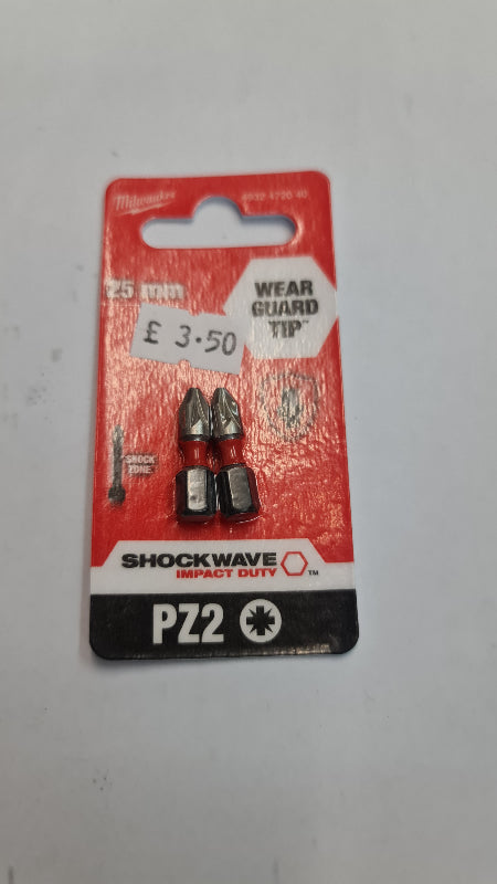 Milwaukee PZ2 25mm wear guard tip bit