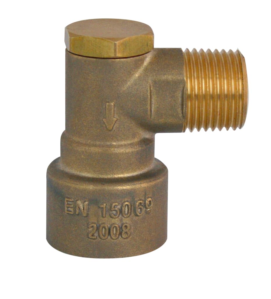 Handyfix Gas Bayonet Brass Socket Elbow Angled 1/2" for Gas Cooker Hose Fitting