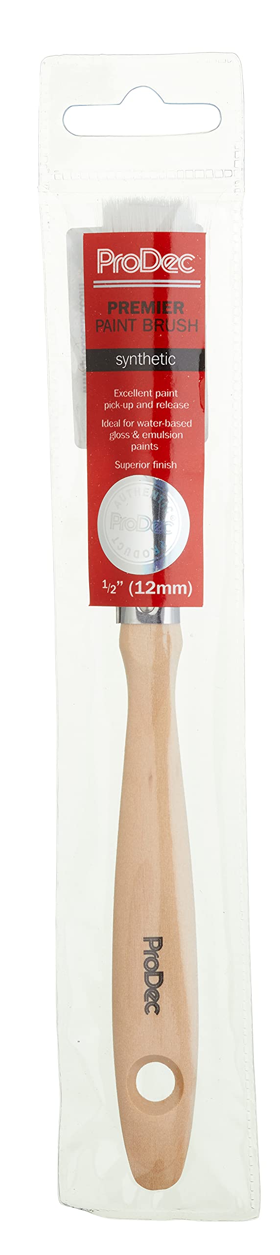 ProDec Premier Trade Professional Synthetic Paint Brush for a Smooth Finish Painting with Emulsion, Gloss and Satin Paints on Walls, Ceilings, Wood and Metal
