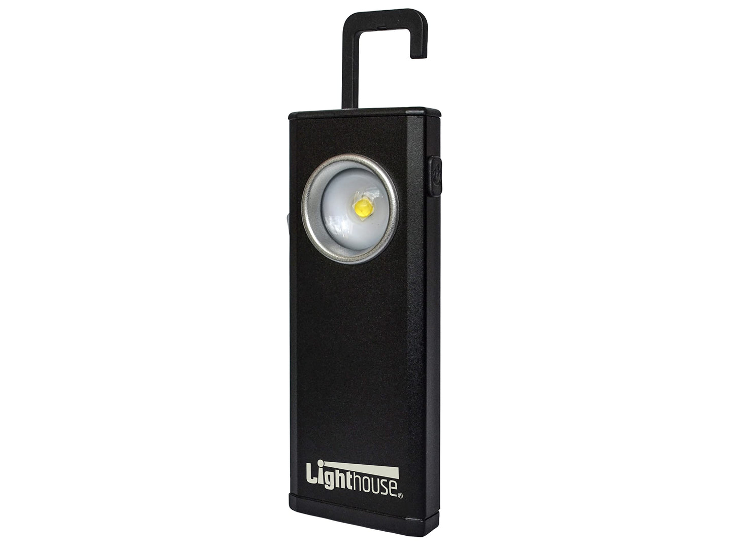 Lighthouse Torches L/HEM10BLKR Rechargable LED Mini Lamp 500Lm with up to 10 hr Run time, Black