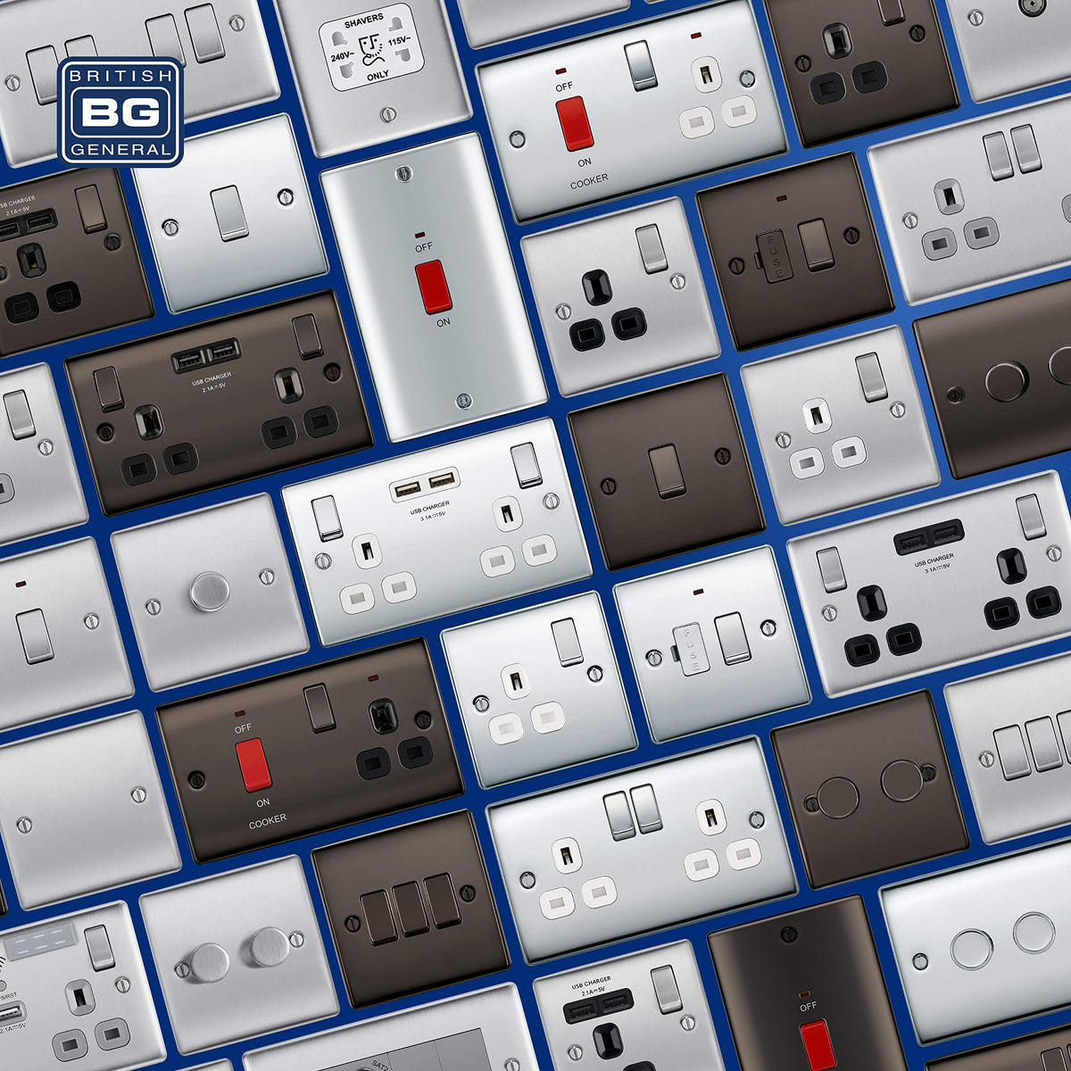 BG Electrical Single Switched