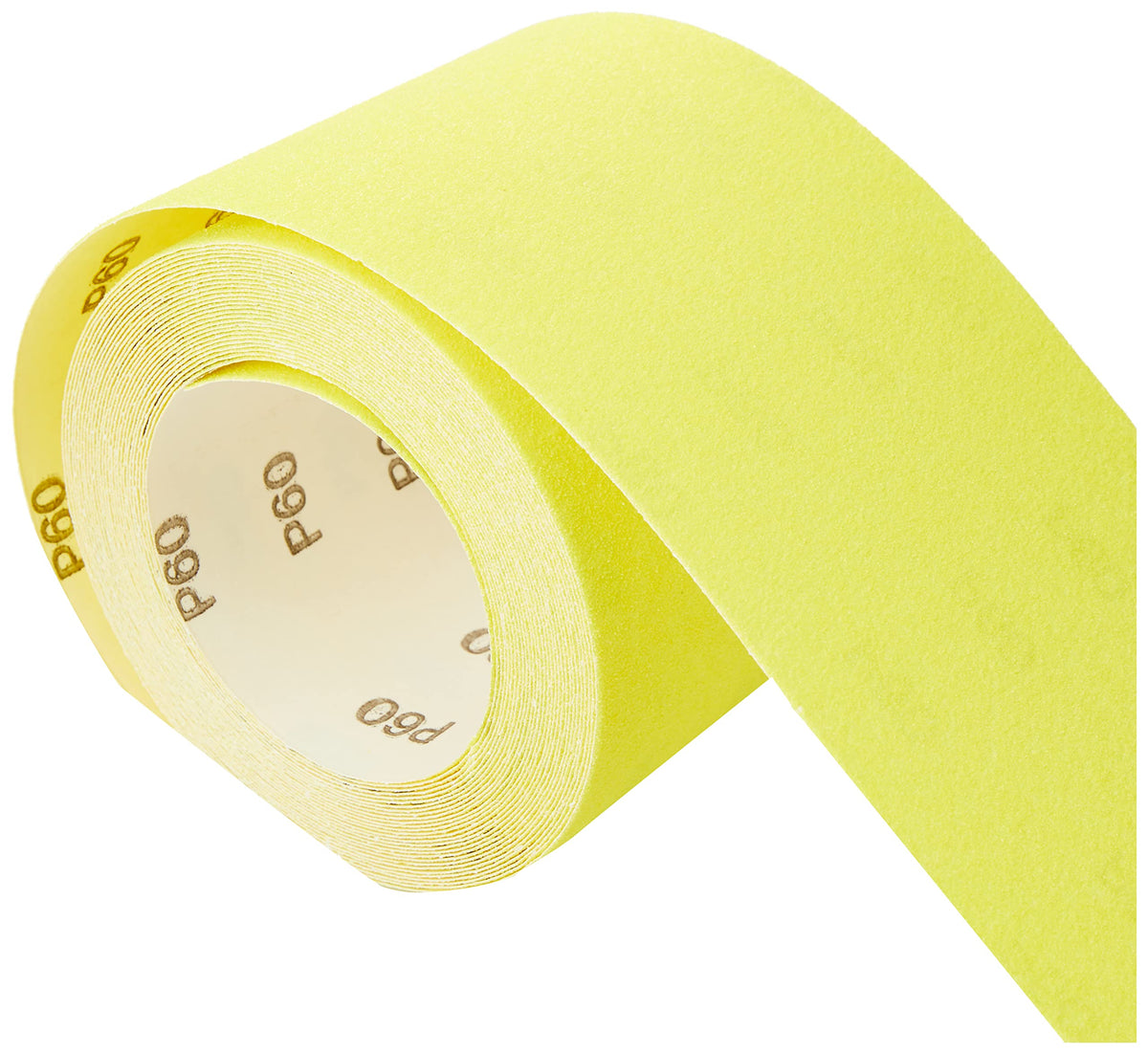 TIMCO 60 Grit Sandpaper Roll - Yellow - 115mm x 10m