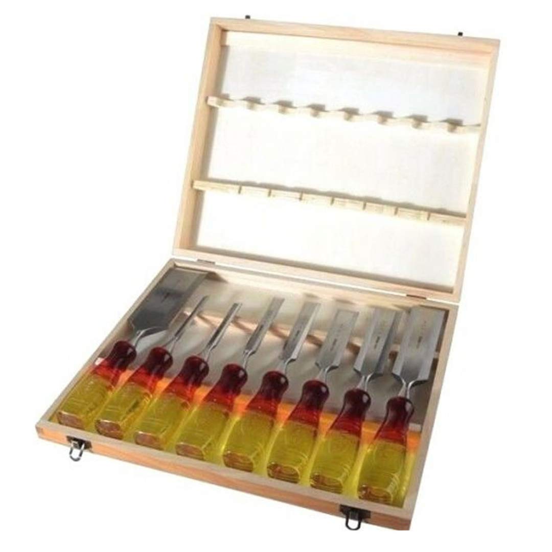 XMS Irwin XMS18S373S8 Marples Limited Edition Splitproof Chisel Set 8 Piece, Wood