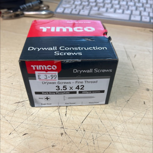 Timco dry wall screws 3.5 x 42 00042DRYS