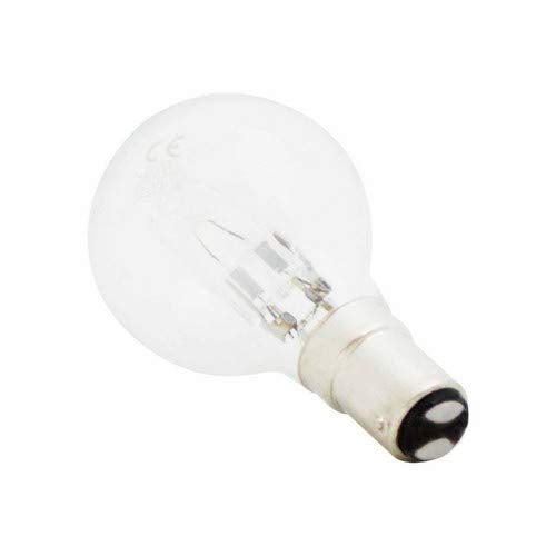 Status 18 W Small Bayonet Cap Halogen Round Bulb - Transparent