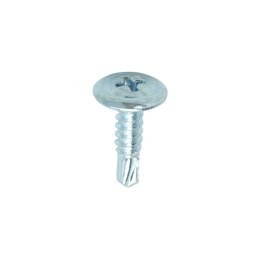 TIMco PH2 BZP Wafer Head Self-Drill Screw - Silver (Box of 1000)